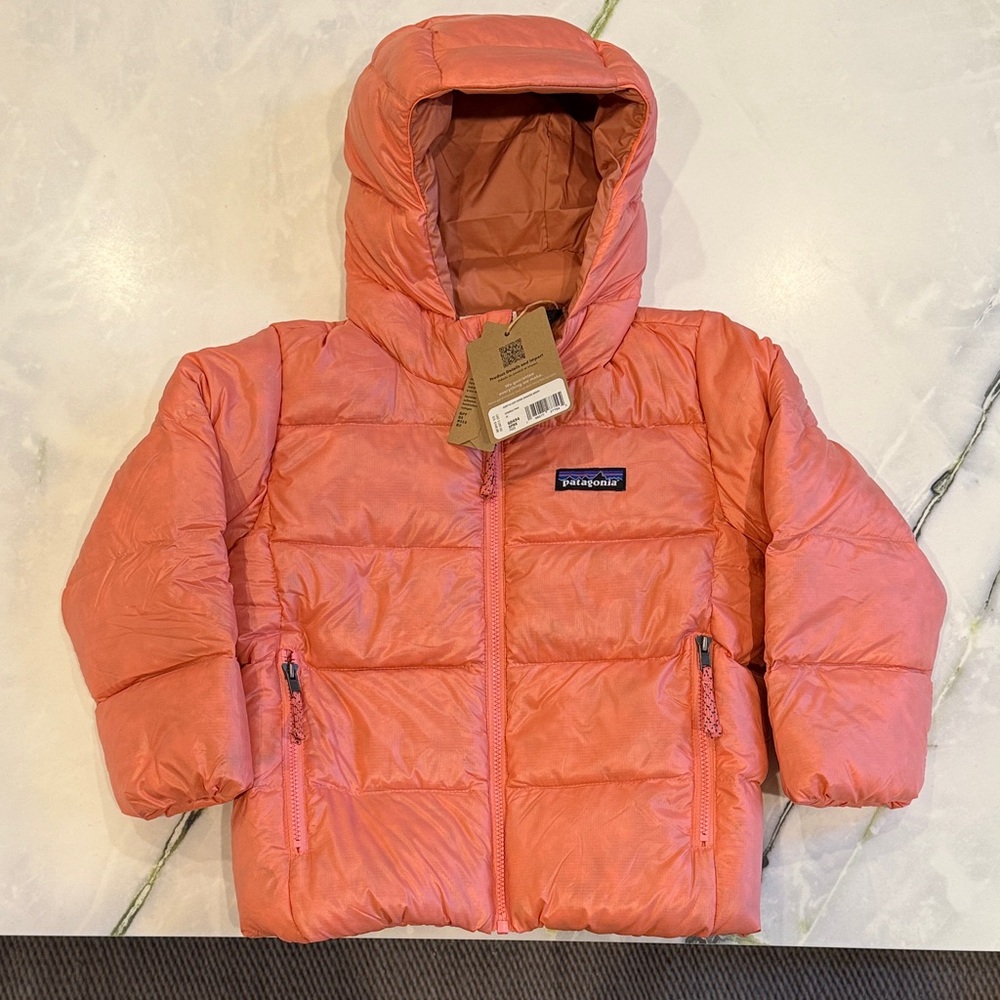 NWT Patagonia Baby Hi-Loft Down Hoody - 3T, Sparkle Pink